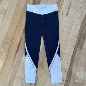 Athleta Kids Leggings - Charcoal Gray and  Blush Pink